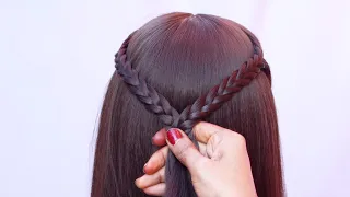 Easy quick hairstyle - new hairstyle | hairstyle for girls | party hairstyle