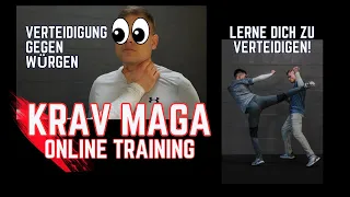 Selbstverteidigung lernen - Krav Maga Online Training - Lektion: Verteidigung gegen Würgen #kravmaga