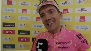 Richard Carapaz - Entrevista en la llegada - Etapa 4 - Tour de Romandie 2024