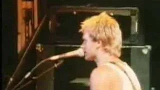 Sting gets spit and is pissed