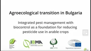 Symposium: Agroecological transition in Bulgaria