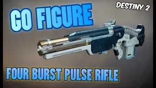 NEW GO FIGURE LEGENDARY FOUR BURST PULSE RIFLE! Destiny 2 Forsaken PVP Showcase