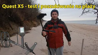 Quest X5 test i poszukiwania na plaży.