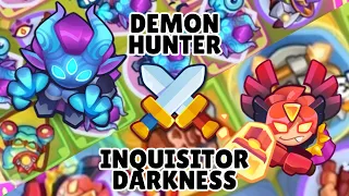 Max Demon Hunter vs Max Inquisitor Darkness | Replay PVP | Rush Royale