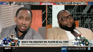 ESPN FIRST TAKE | Marcus Spears CHOOSE: Who's the greatest NFL Player of All Time?