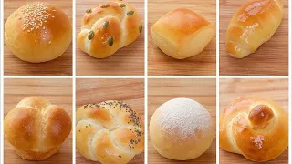 奶油餐包八选 （一）| 花式牛油卷 |  Soft Dinner Rolls 8 Ways