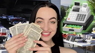 [ASMR] Yard Sale Checkout RP | Real Cash Register Sounds