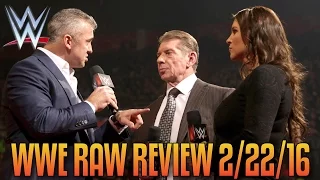 WWE Raw 2/22/16 Review: Shane McMahon Returns To WWE, Set For "Hell In A Cell" At Wrestlemania 32