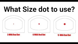 Selecting a Red Dot - What Size MOA should you get?