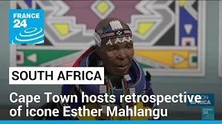 Cape Town hosts retrospective of iconic South African artist Esther Mahlangu • FRANCE 24 English