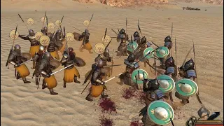Strongest Khuzait Troops vs Strongest Aserai Troops | Mount And Blade II: Bannerlord