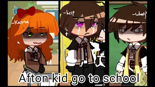 ✍Afton kids go to school💀 Gacha life x Fnaf