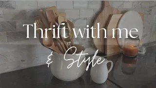 Thrift vs. Styled Decorate with Me || Thrifting Home Decor at GoodWill 2024 || Budget  Home Decor