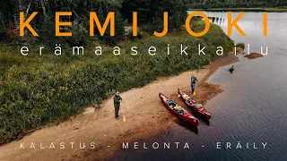 6 päivän MELONTA-VAELLUS Kemijoella Lapissa | KALASTUS ja RETKEILY (ENG SUB)