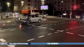 Смертельное ДТП мотоциклиста возле цирка в Минске
