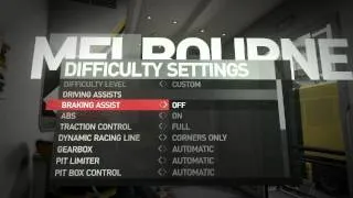 F1 2010 (PC) - Season 1 - Difficulty Settings