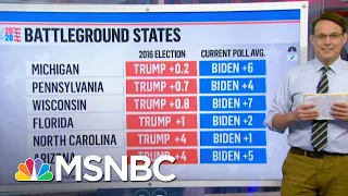New Polls In Key States Show Trump And Biden In A Dead Heat | Craig Melvin | MSNBC