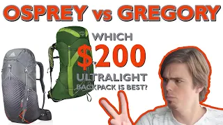 Ultralight Backpack Review - Gregory Optic vs Osprey Exos