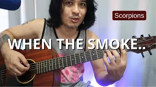 Plucking ng 'When The Smoke Is Going Down' guitar lesson for beginners
