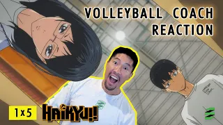 The Coolest Decoy Ever | Haikyuu!! S1 E5 - Volleyball Coach Reaction