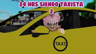 🤣24hrs siendo taxista en Brookhaven parte2😅/Roblox