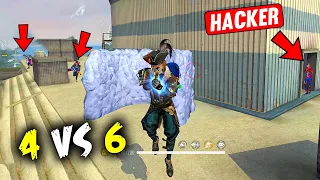 HACKER and TOP GrandMaster Vs AJJUBHAI and AMITBHAI (4vs6) - Garena Free Fire- Total Gaming