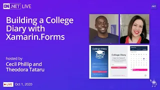 On .NET Live - Building a College Diary with Xamarin.Forms