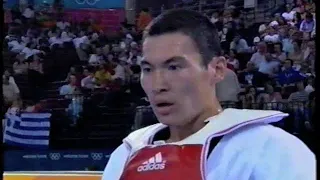 Athens 2004 Olympics Adilkhan Sagindykov Kazakhstan vs Jon Garcia Spain Taekwondo Repechage