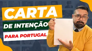 CARTA DE INTENÇÃO PARA PORTUGAL
