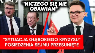 "Sytuacja głębokiego kryzysu". Hołownia mówi, co dalej z Sejmem