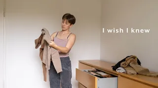 What I Wish I Knew Before Decluttering My Wardrobe | Minimalist Wardrobe Lessons