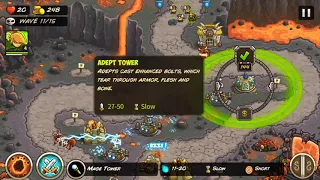 Kingdom rush casual campaign level pit of fire