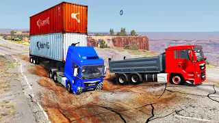 Trucks vs Potholes #13 | BeamNG.DRIVE