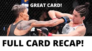 UFC Fight Night Rodriguez Vs Lemos Full Card Recap - Reaction And Breakdown UFC Vegas 64