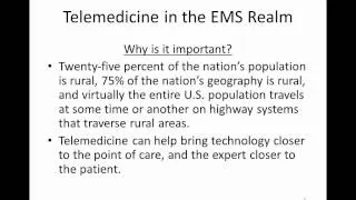 Telemedicine in EMS