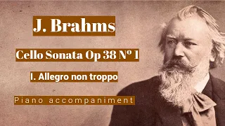 Brahms - Cello Sonata Op. 38 Nº 1 - I. Allegro non troppo - Piano Accompaniment