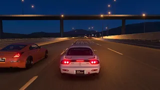 Gran Turismo 7 - Big Turbo FD RX-7 vs Big Turbo 350z, 50 Roll,Highway Roll Racing!