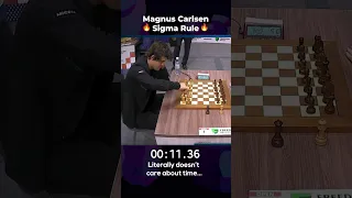 Magnus Carlsen's Sigma Rule Moment #shorts #chess