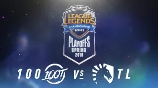 100 vs. TL  | NA LCS Spring Playoffs | Finals Game 2 | 100 Thieves vs. Team Liquid (2018)