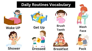Vocabulary: 30 Daily Routine Vocabulary With Sentence | Listen And Practice