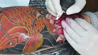 21# How I packing color / Japanese koi tattoo / tetovaza