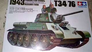 T-34/76 mod.1943 1:35 TAMIYA Unboxing