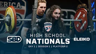 2024 Powerlifting America High School Nationals | Day 1 - Session 1 - Platform 2