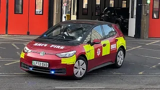 First Catch/New - London Fire Brigade ID3 responding to an emergency with blue lights and sirens!