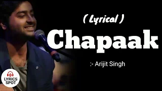 Chhapaak Title Track Lyrics  Arijit Singh | Shankar-Ehsaan-Loy | Deepika P, Vikrant M |