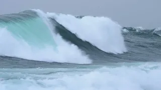 A half hour of big lake Superior storm waves