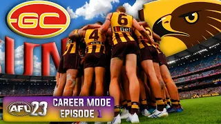 PRE SEASON BEGINS | HAWKS AFL 23 CAREER MODE #1