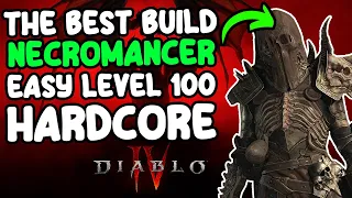 Necromancer Build Easy Level 100 Hardcore | Bone Spear Build Non-Seasonal | Diablo 4