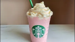 HOW TO MAKE STARBUCKS STRAWBERRY FRAPPUCCINO | Starbucks Copycat Recipe