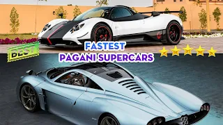 Top 10 Fastest Pagani Supercars
